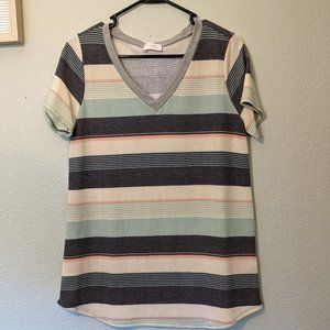 Striped Pink Lily TShirt